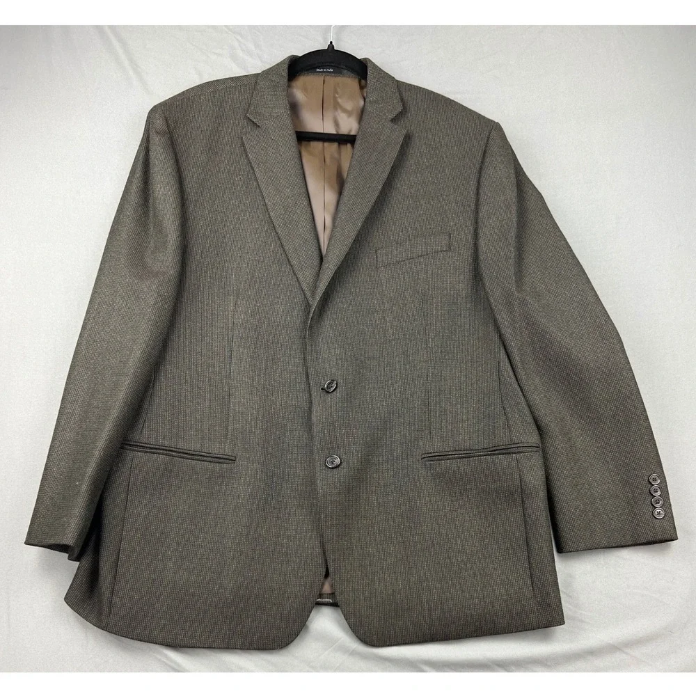 Lauren Ralph Lauren Blazer Mens 48R Brown 100% Wool Sport Coat Excellent